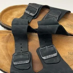 NAOT black suede Santa Barbara sandals size 43(10) Santa Barbara – The Walking Company main image 3